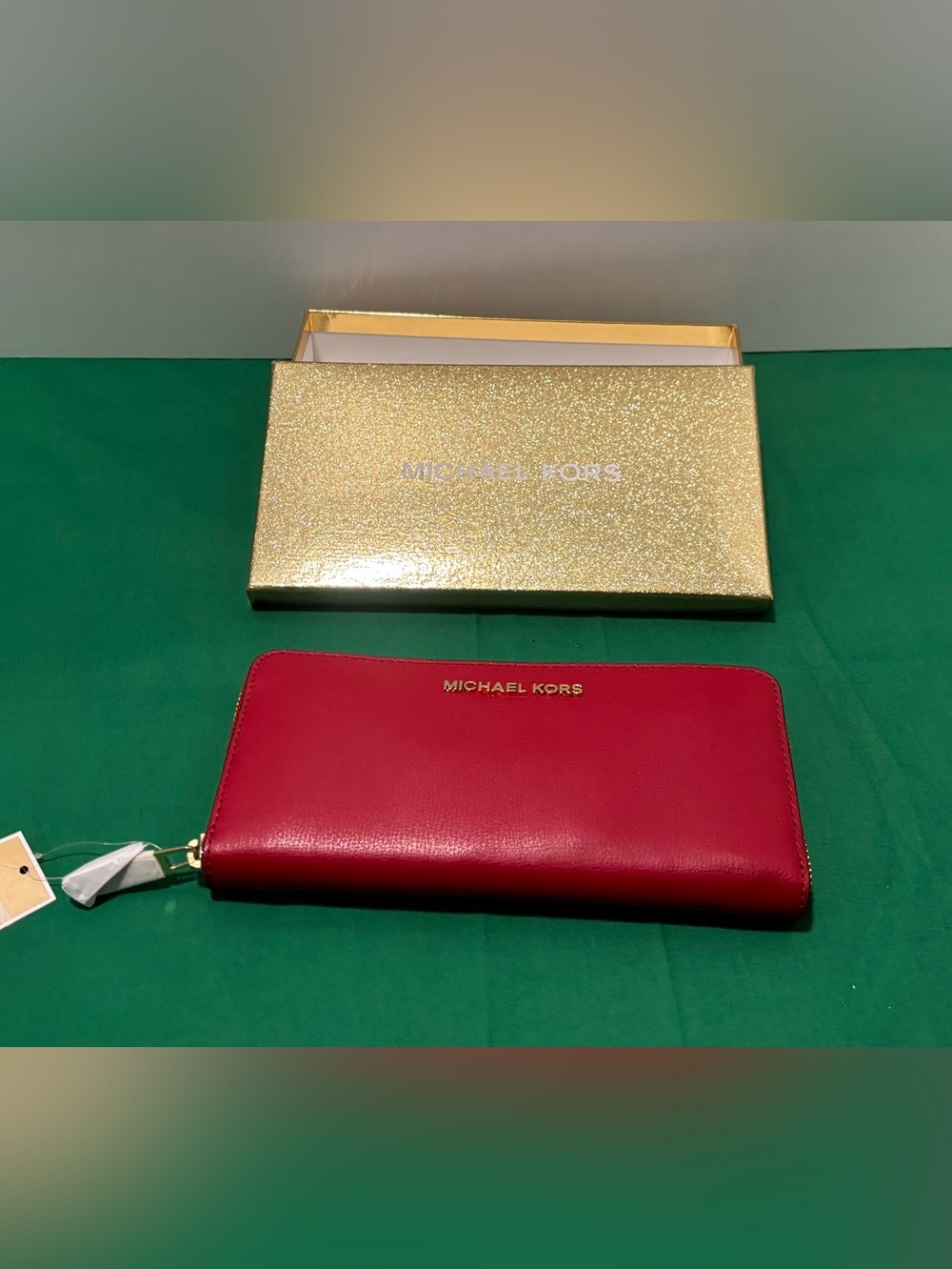 Michael Kors Red Zip Wallet